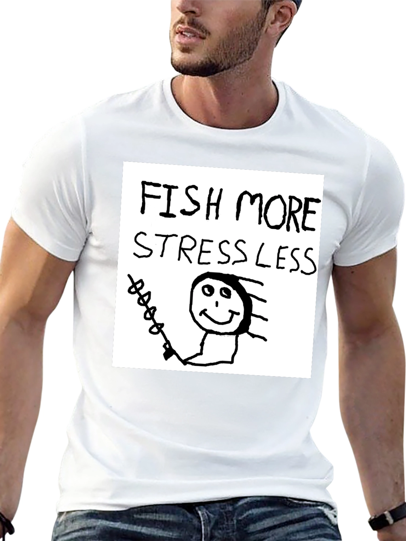 Fish More Stress Less T-Shirt