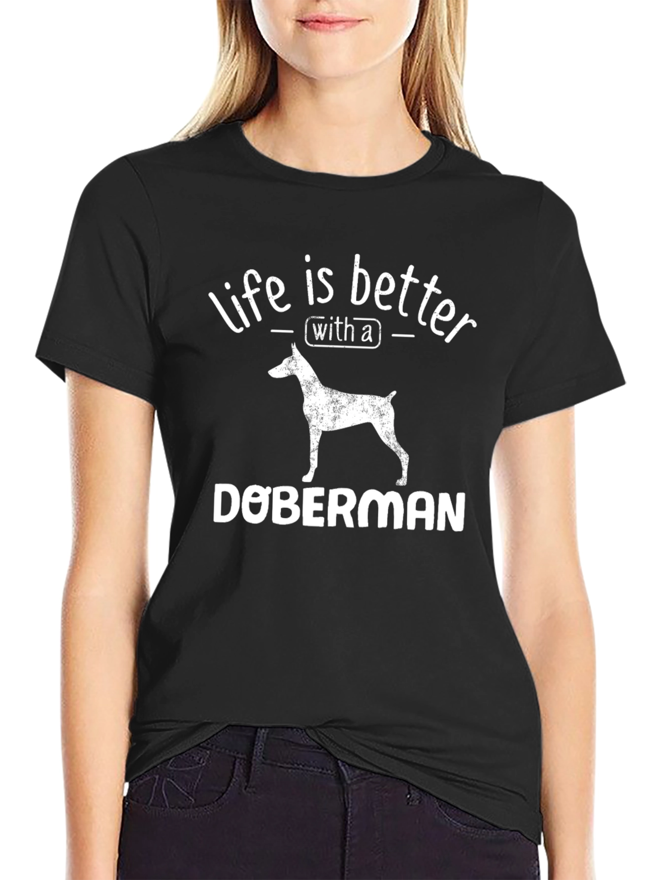 Life is Better with a Doberman T-Shirt