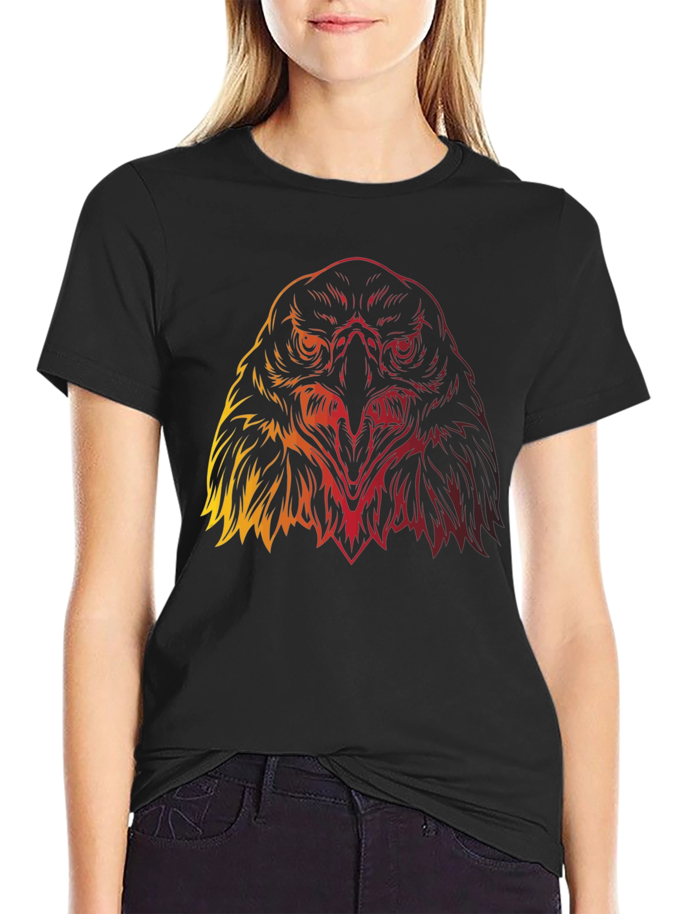 Eagle Graphic Tee - Bold Bird of Prey Design