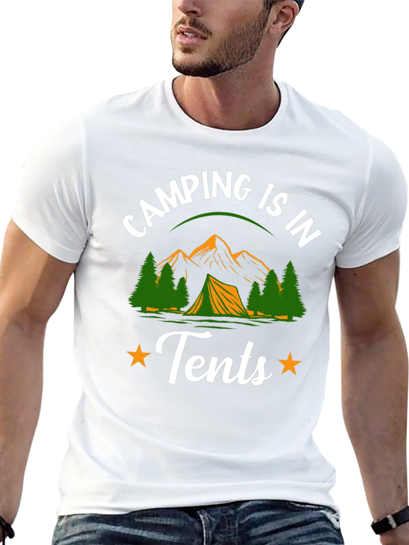 Camping is in Tents Graphic Tee
