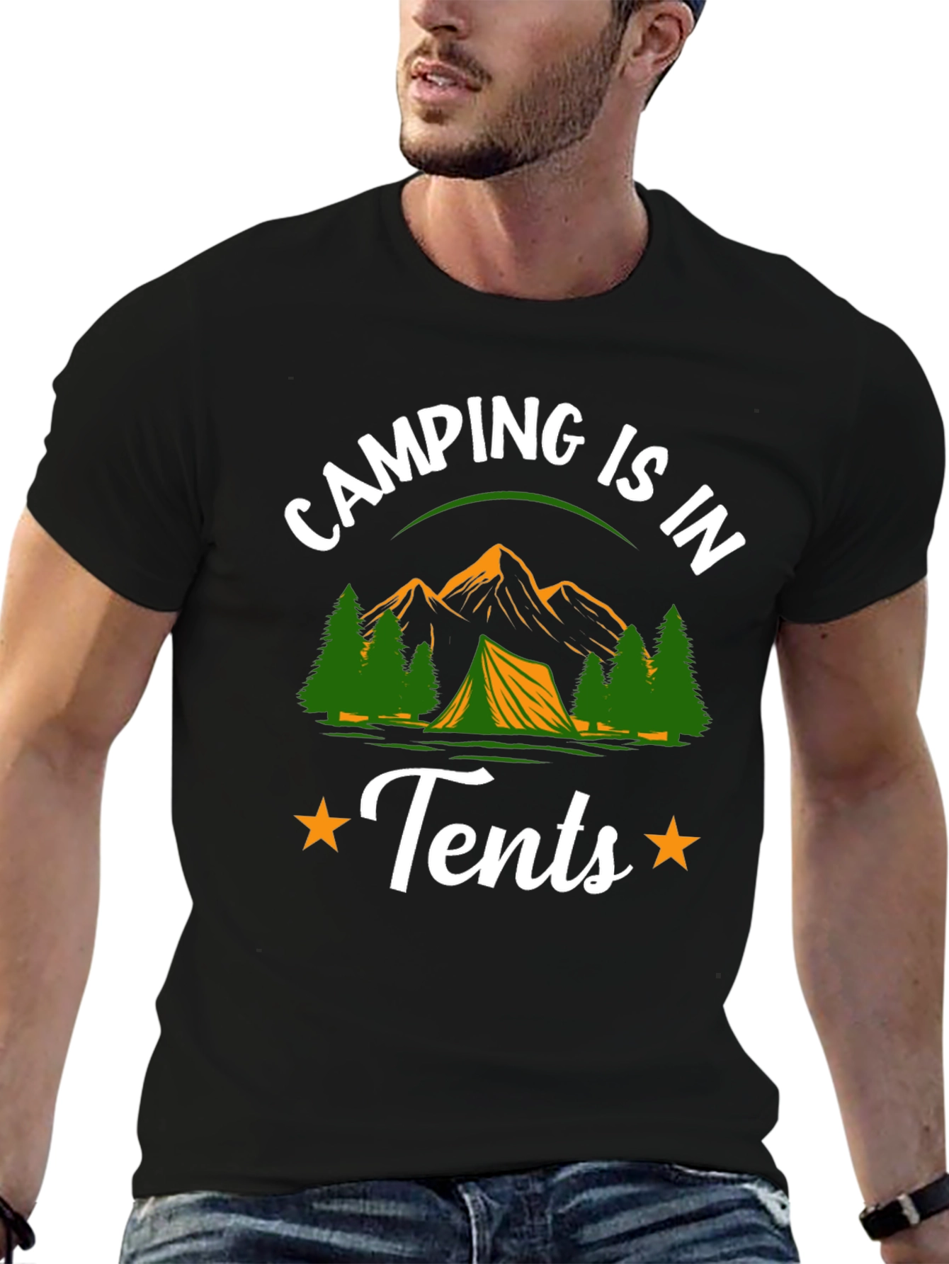 Camping is in Tents Graphic Tee