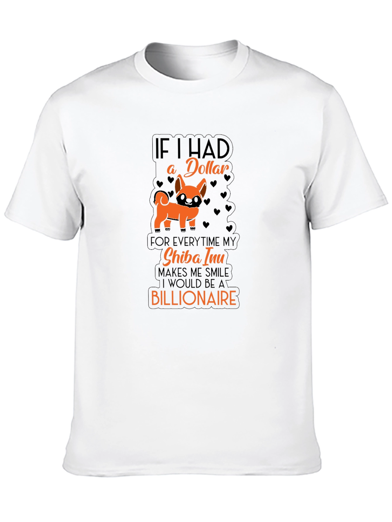 Shiba Inu Billionaire Graphic T-Shirt