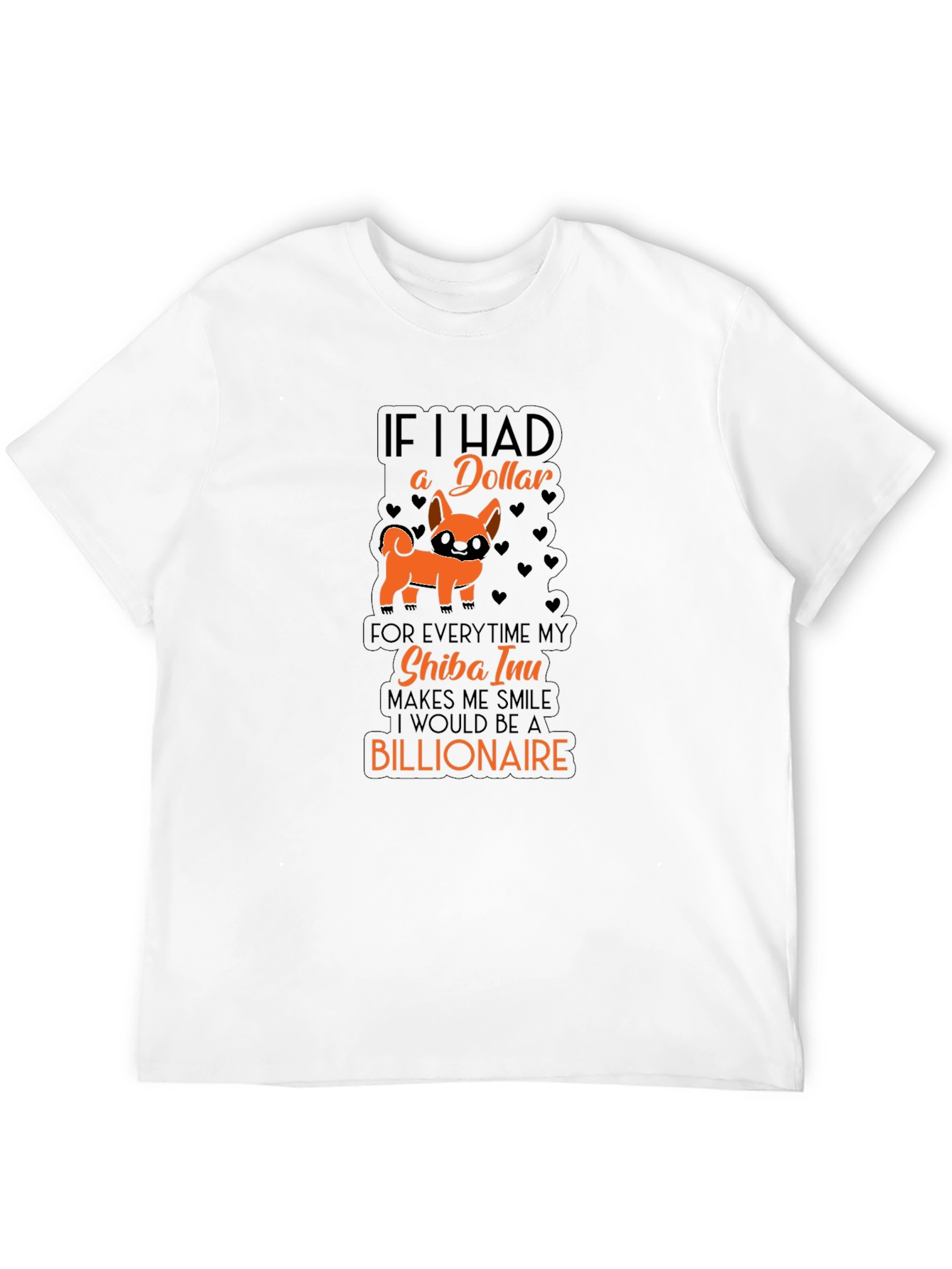 Shiba Inu Billionaire Graphic T-Shirt