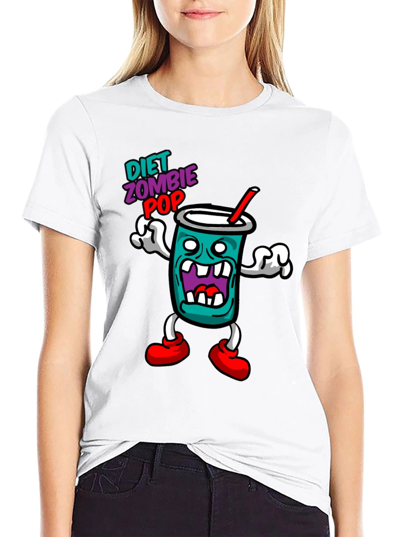 Diet Zombie Pop Black Graphic Tee