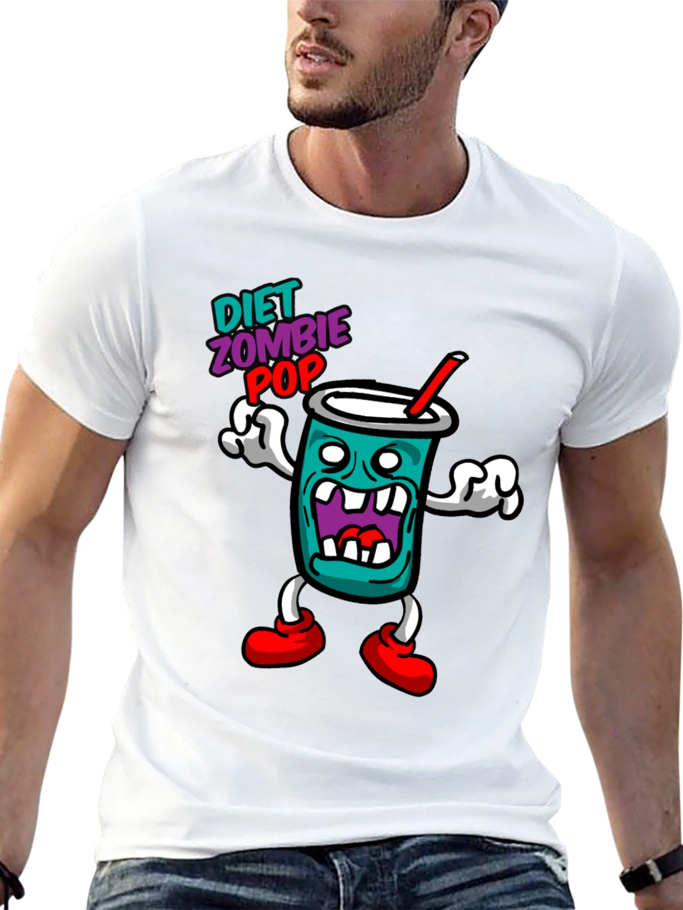 Diet Zombie Pop Black Graphic Tee