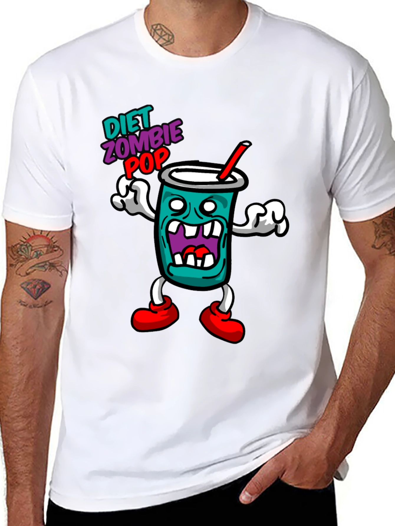 Diet Zombie Pop Black Graphic Tee