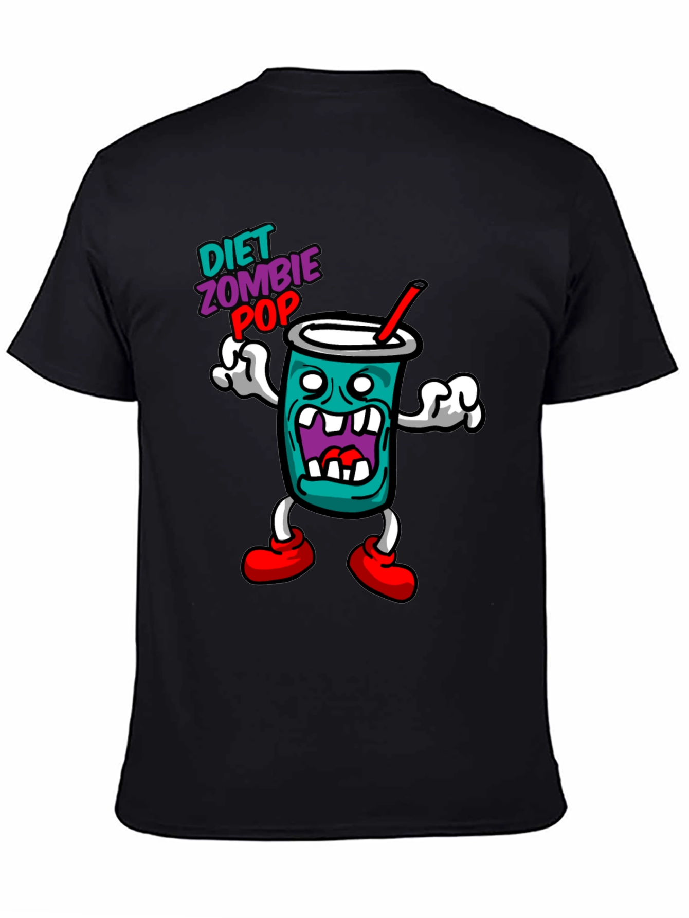 Diet Zombie Pop Black Graphic Tee