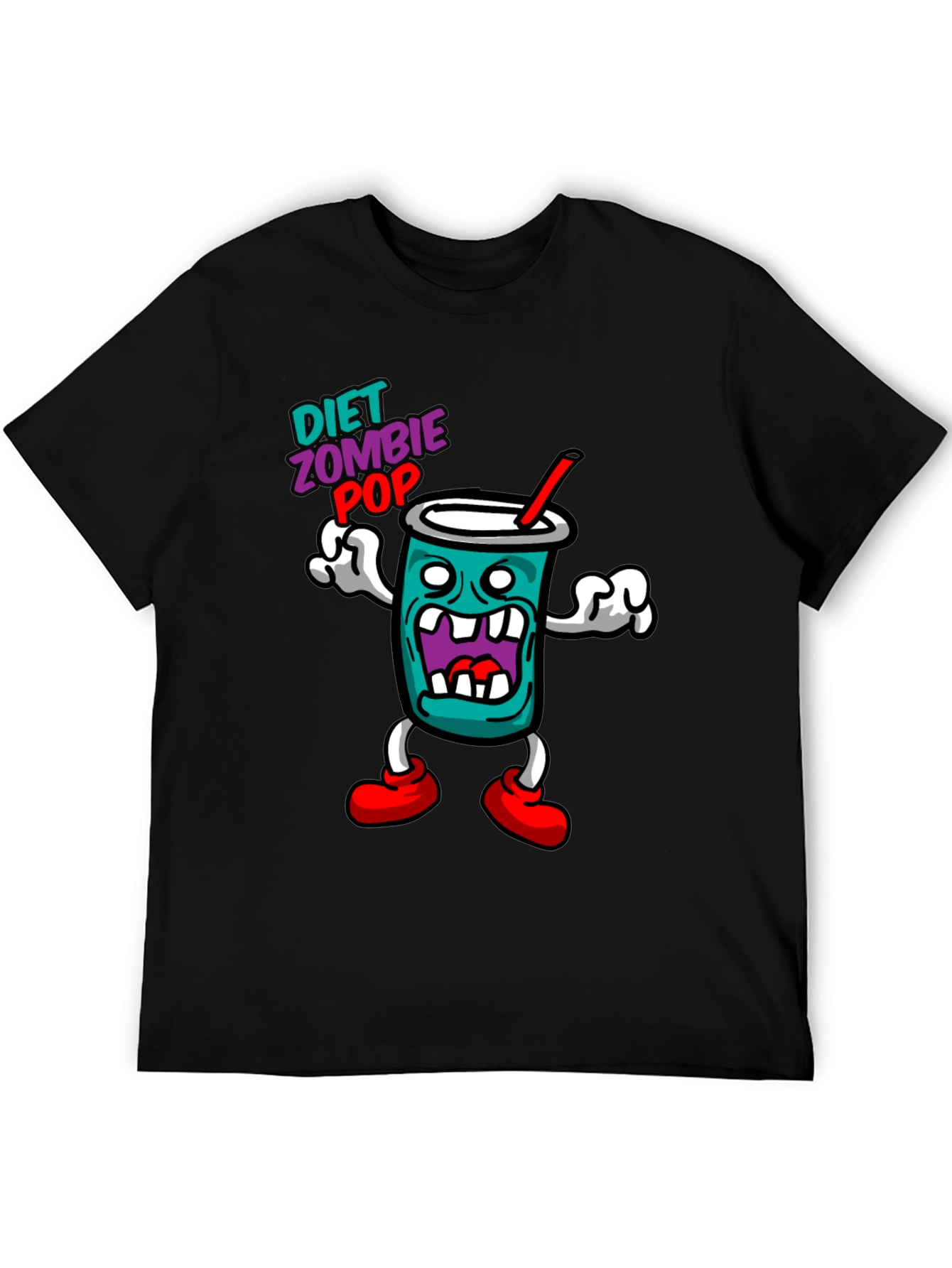 Diet Zombie Pop Black Graphic Tee