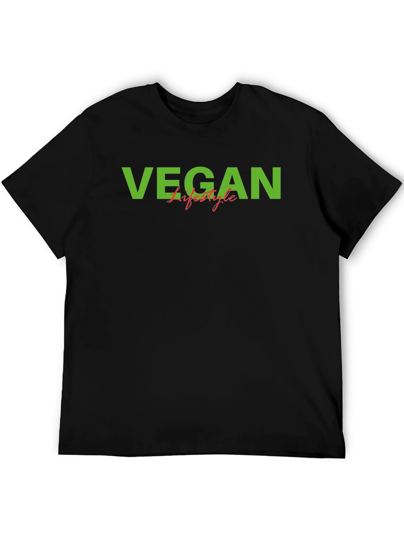 Vegan Lifestyle Graphic T-Shirt - Black