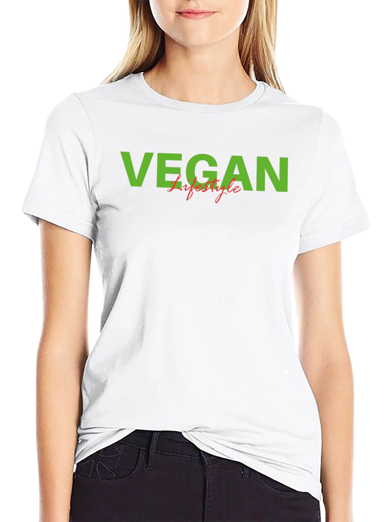 Vegan Lifestyle Graphic T-Shirt - Black