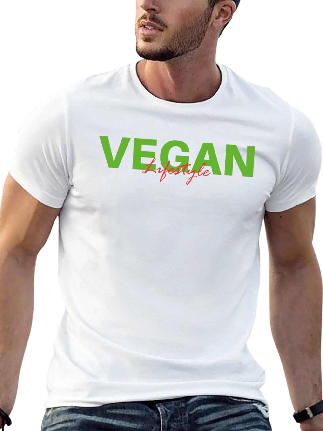 Vegan Lifestyle Graphic T-Shirt - Black