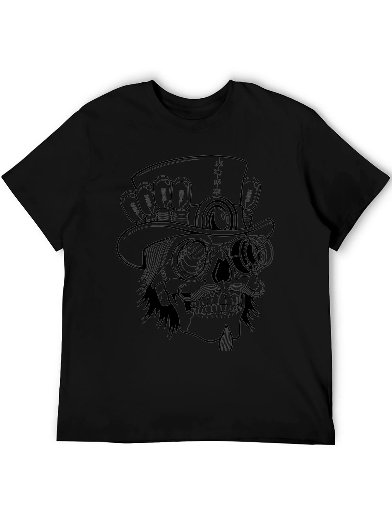 Steampunk Skull Tee - Unique Graphic T-Shirt