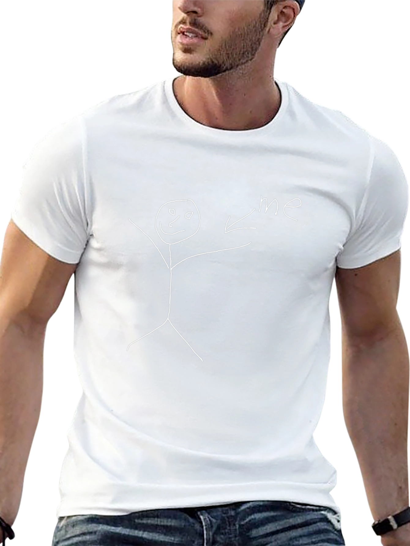 Humorous Stick Figure T-Shirt