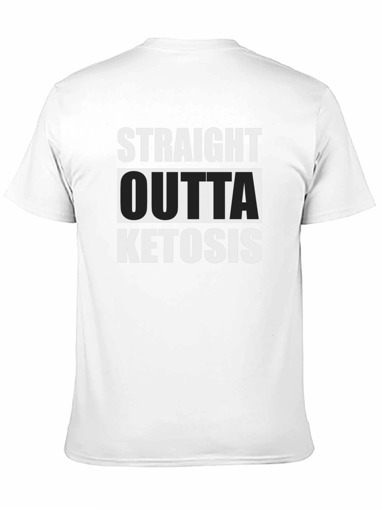 Straight Outta Ketosis T-Shirt Funny Keto Diet Tee