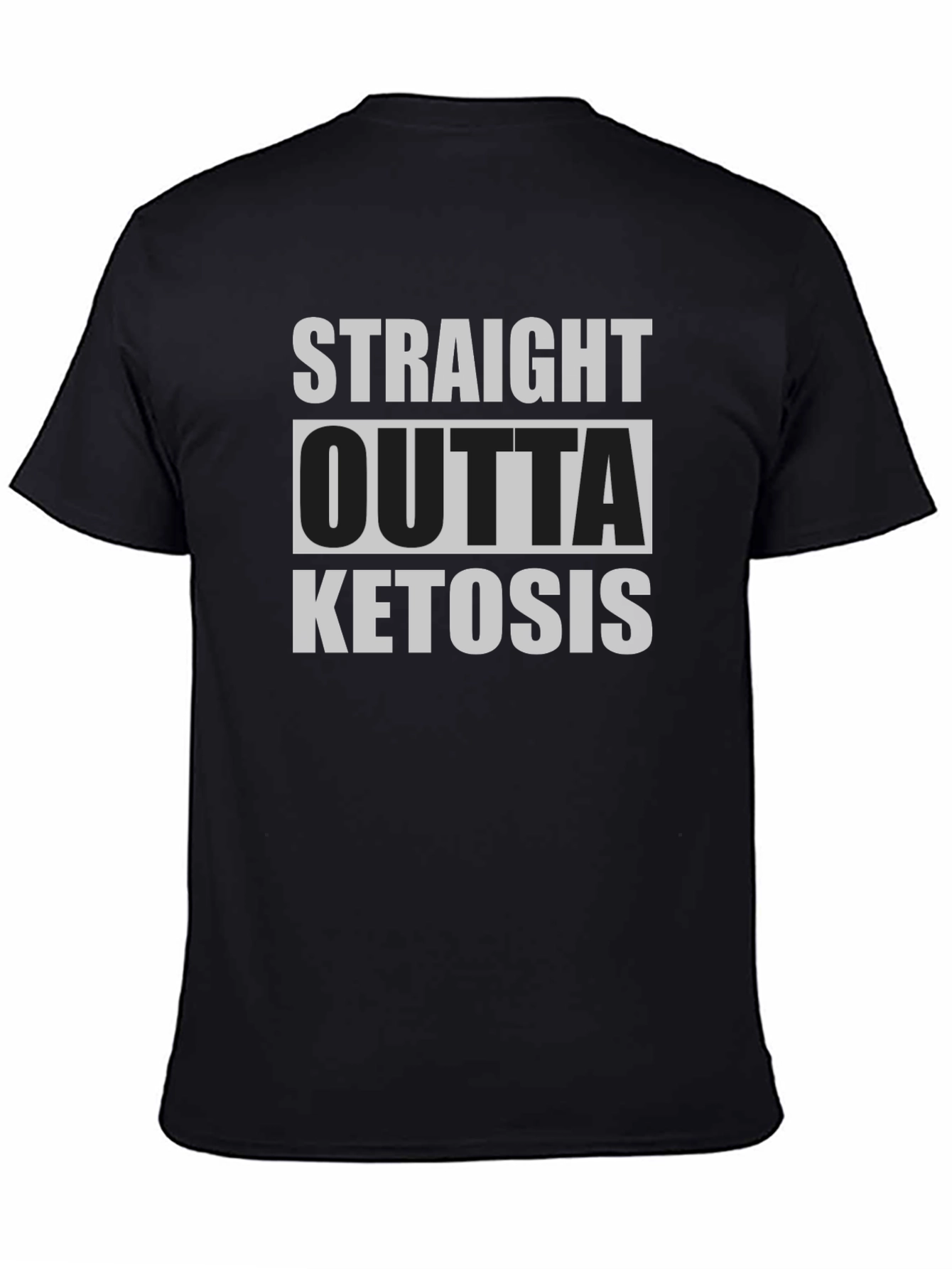 Straight Outta Ketosis T-Shirt Funny Keto Diet Tee