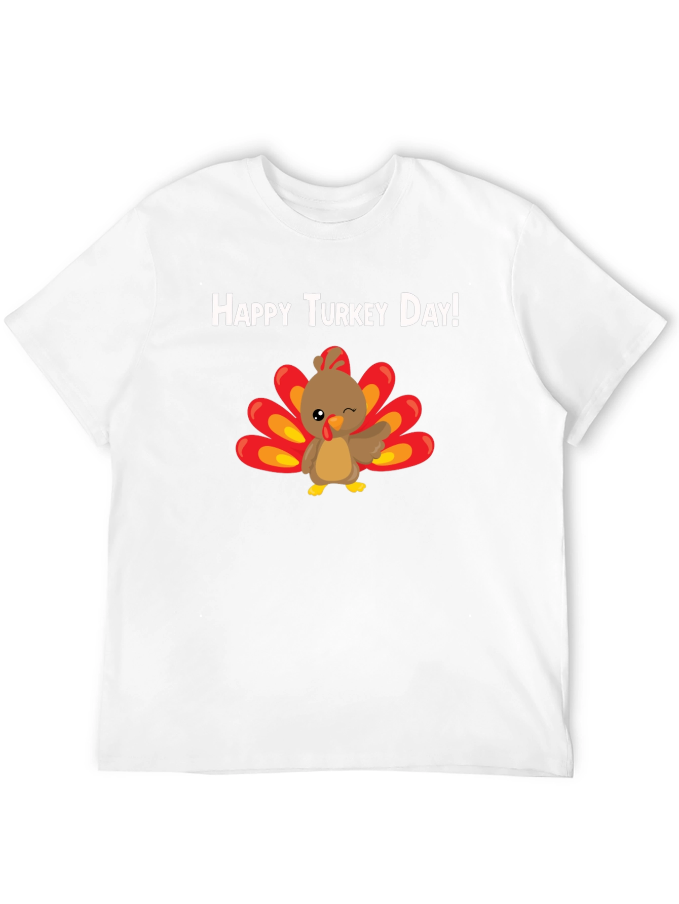 Happy Turkey Day T-Shirt - Thanksgiving Tee