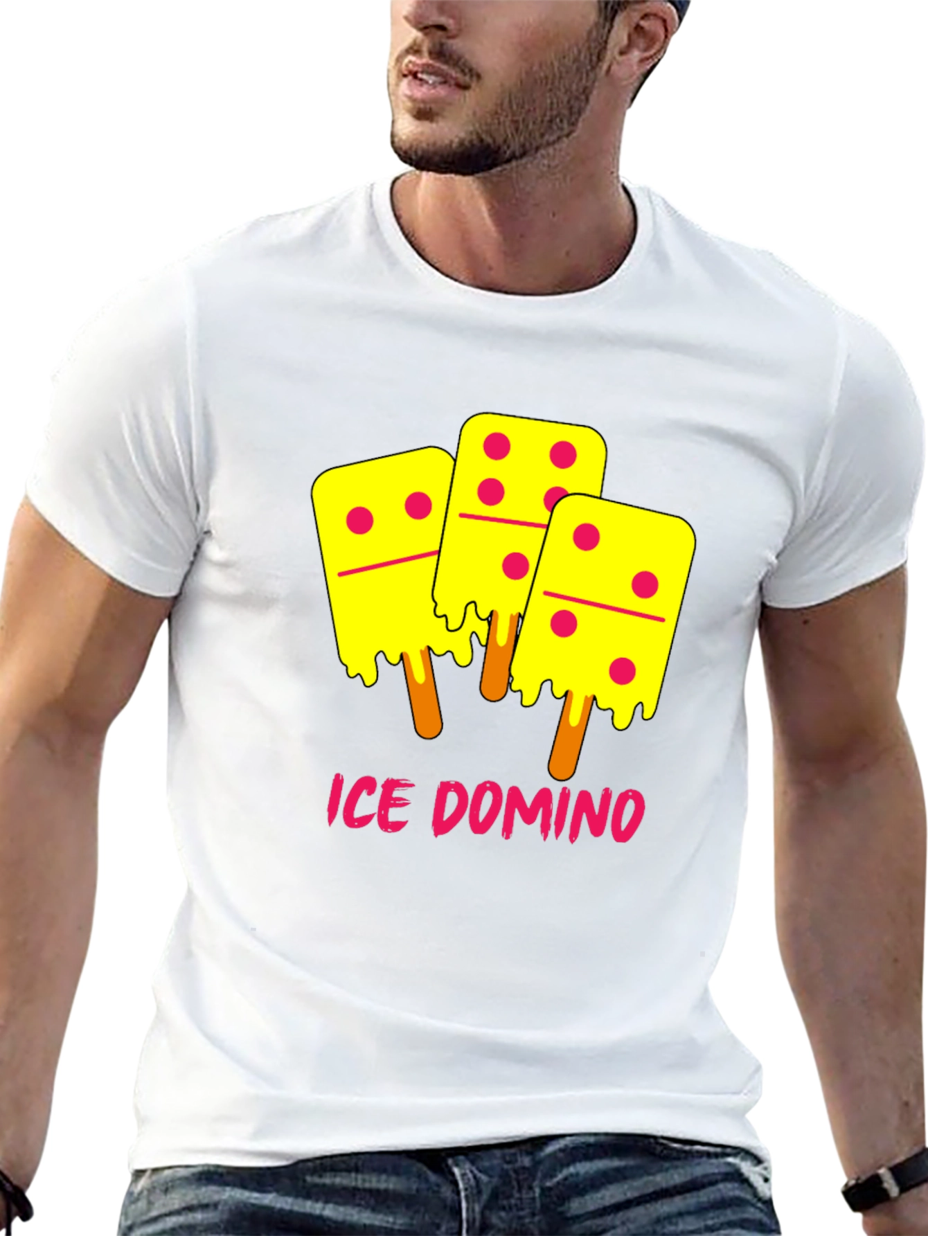 Ice Domino T-Shirt - Novelty Graphic Tee