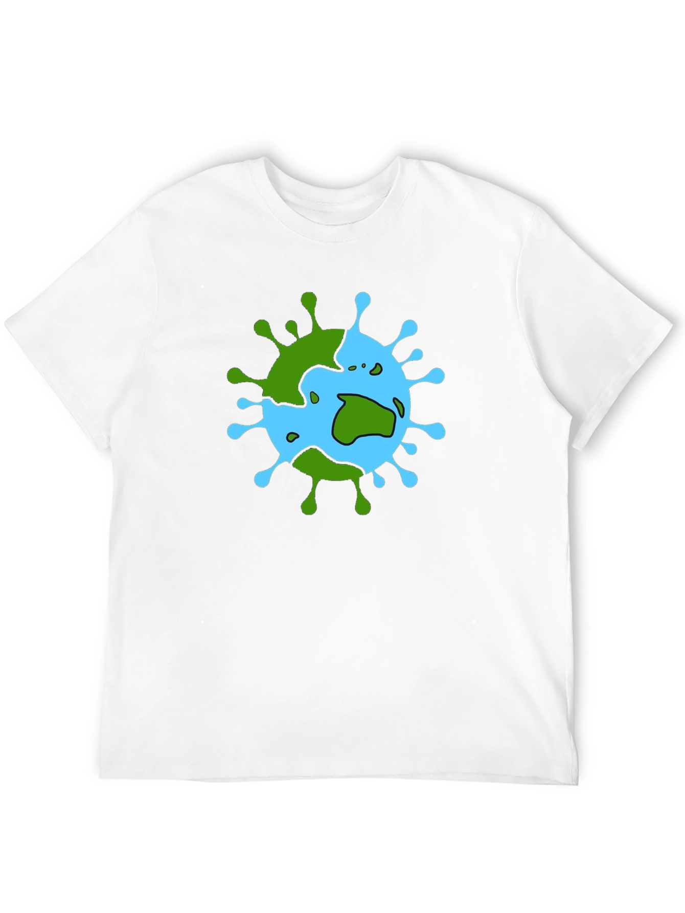 Earth Virus Graphic T-Shirt - Black Cotton Tee
