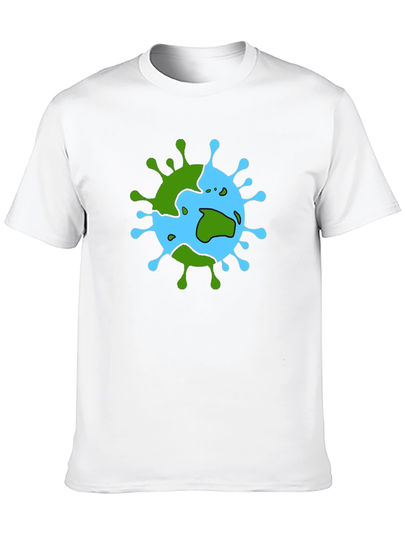 Earth Virus Graphic T-Shirt - Black Cotton Tee
