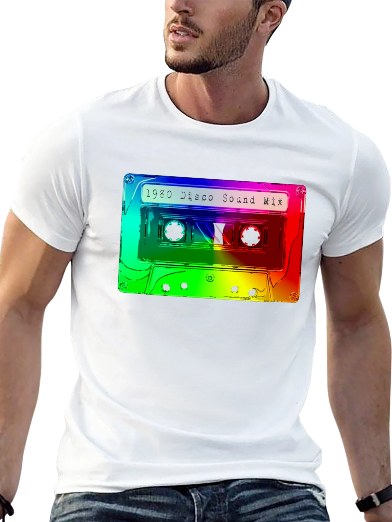Retro 1980 Disco Sound Mix Graphic T-Shirt