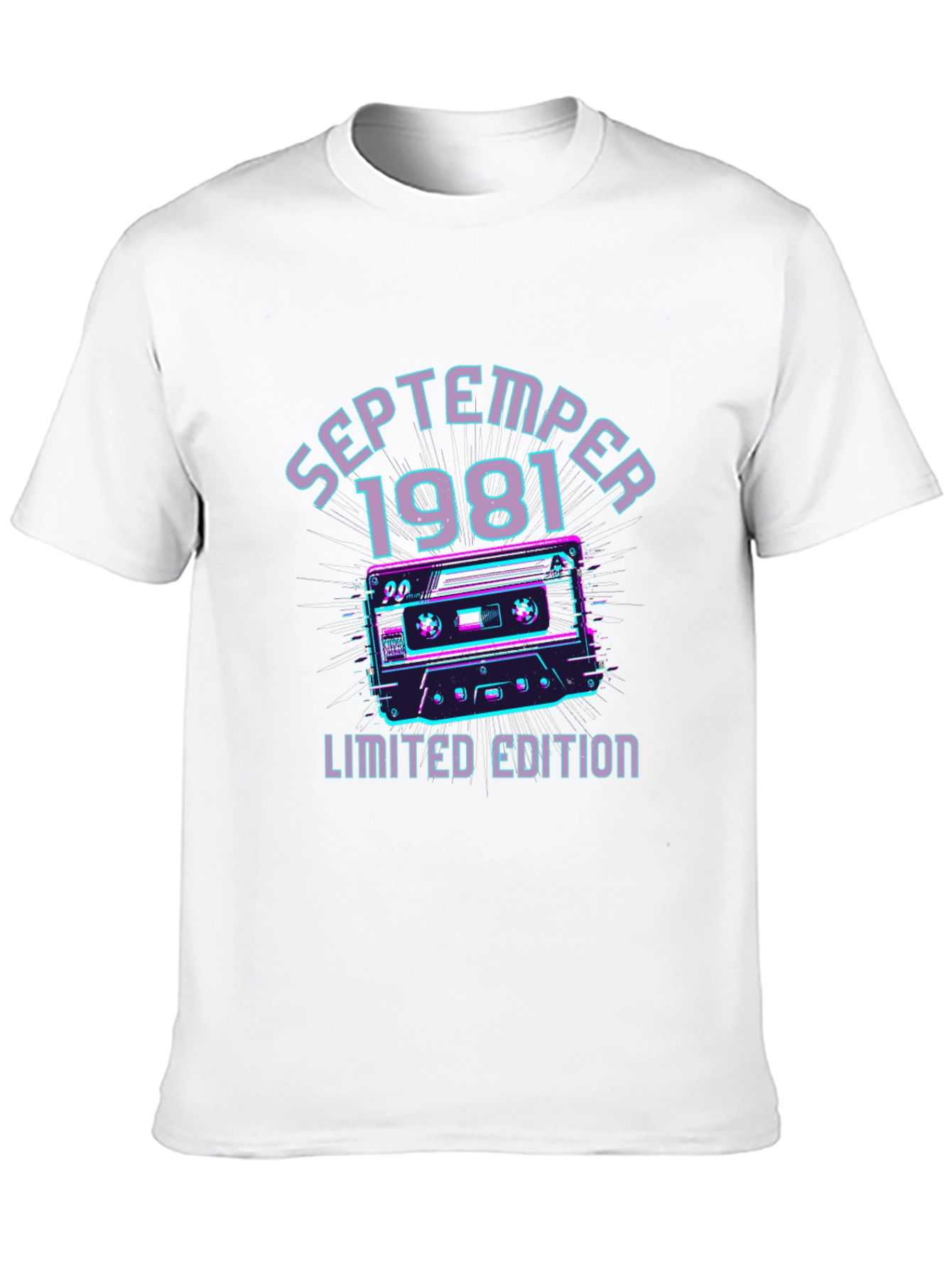 September 1981 Limited Edition Retro Cassette T-Shirt