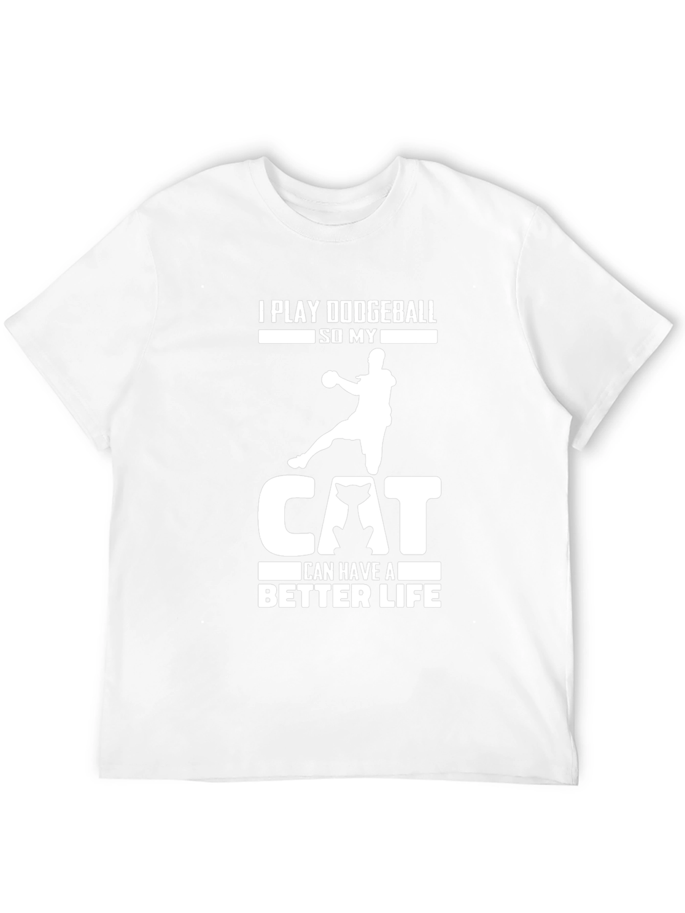 Dodgeball Cat Lover Graphic T-Shirt