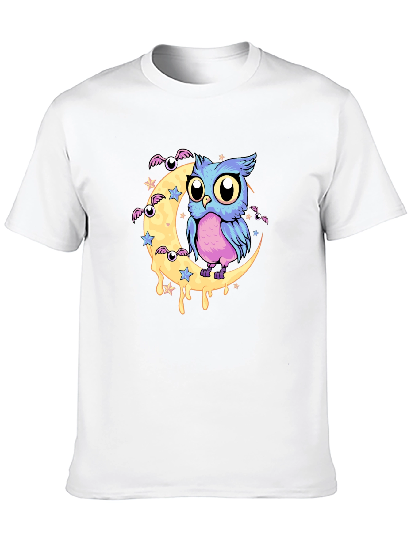 Owl Moon Graphic Black T-Shirt