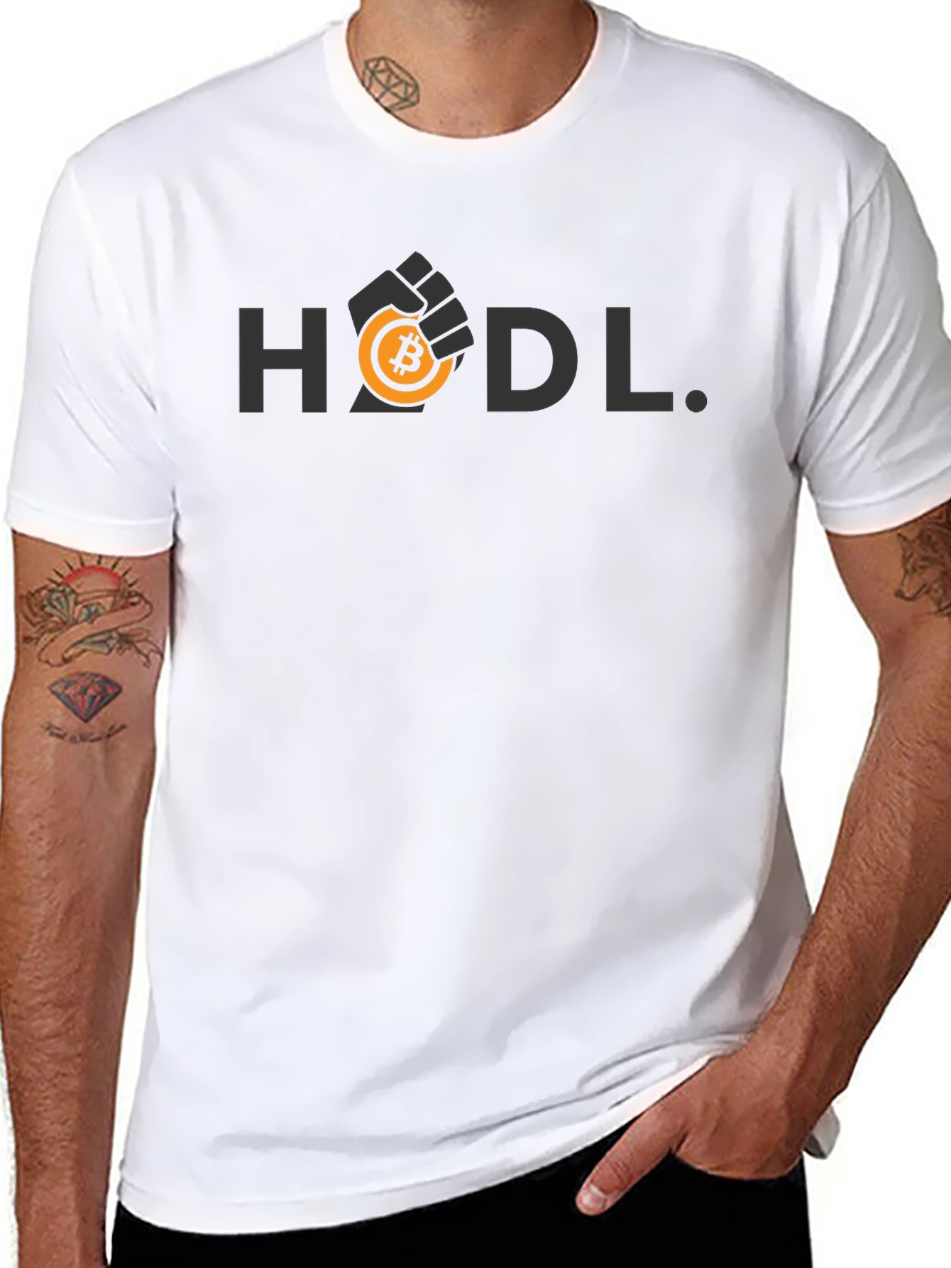 HODL Bitcoin Crypto Black T-Shirt