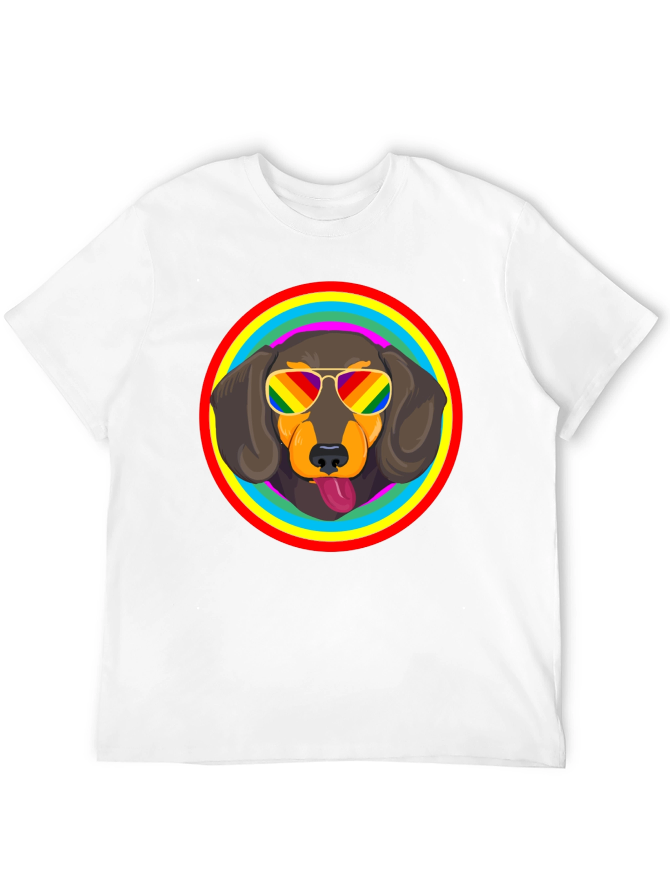 Dachshund Pride Rainbow T-Shirt