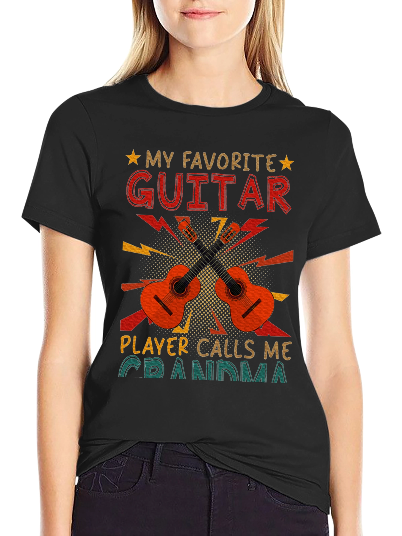 My Favorite Guitar Player Calls Me Grandma T-Shirt