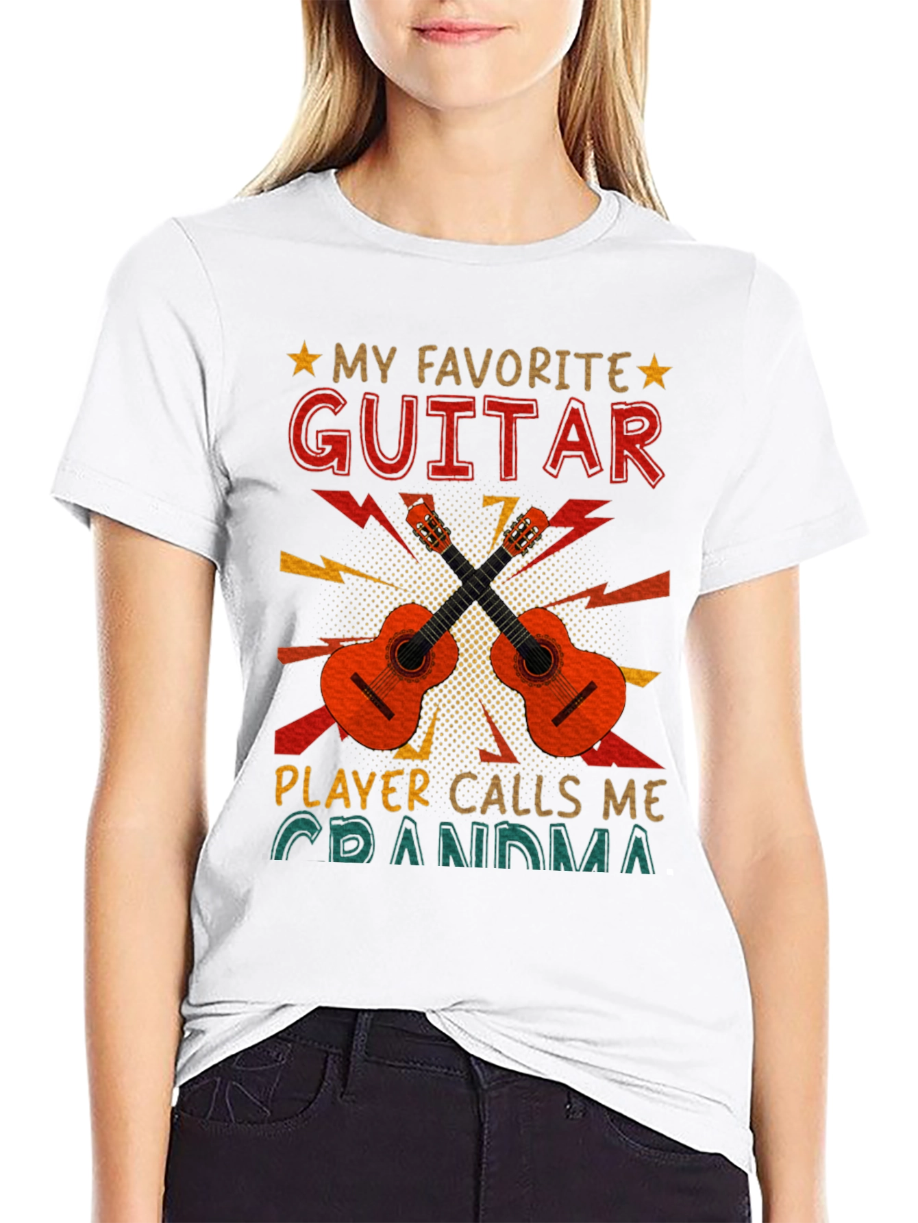 My Favorite Guitar Player Calls Me Grandma T-Shirt