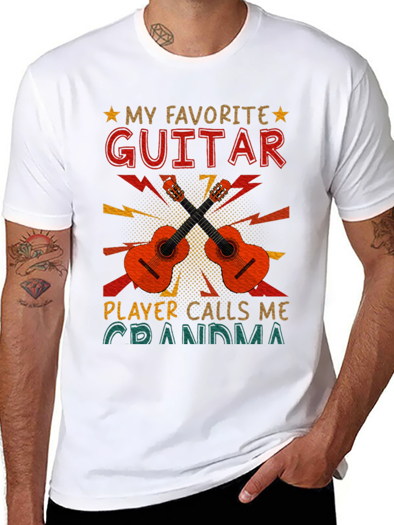 My Favorite Guitar Player Calls Me Grandma T-Shirt