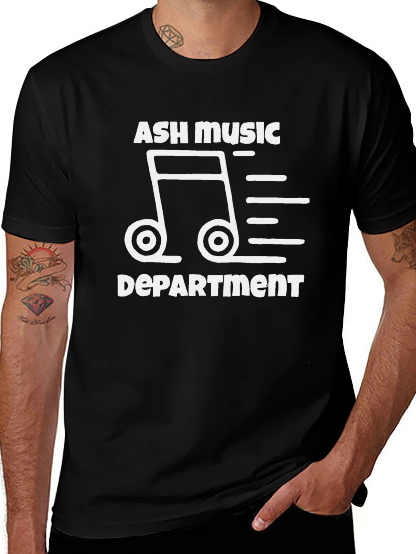 Ash Music Department Black T-Shirt