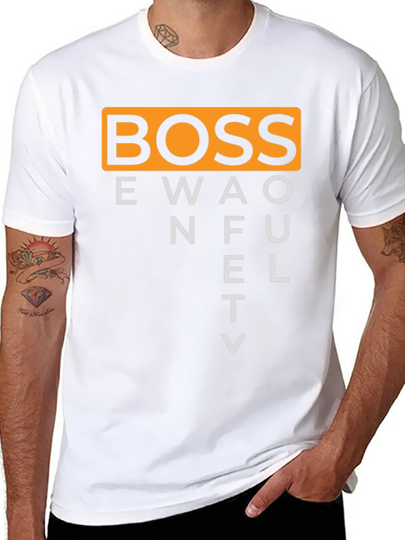BOSS One Fluety Black Graphic T-Shirt