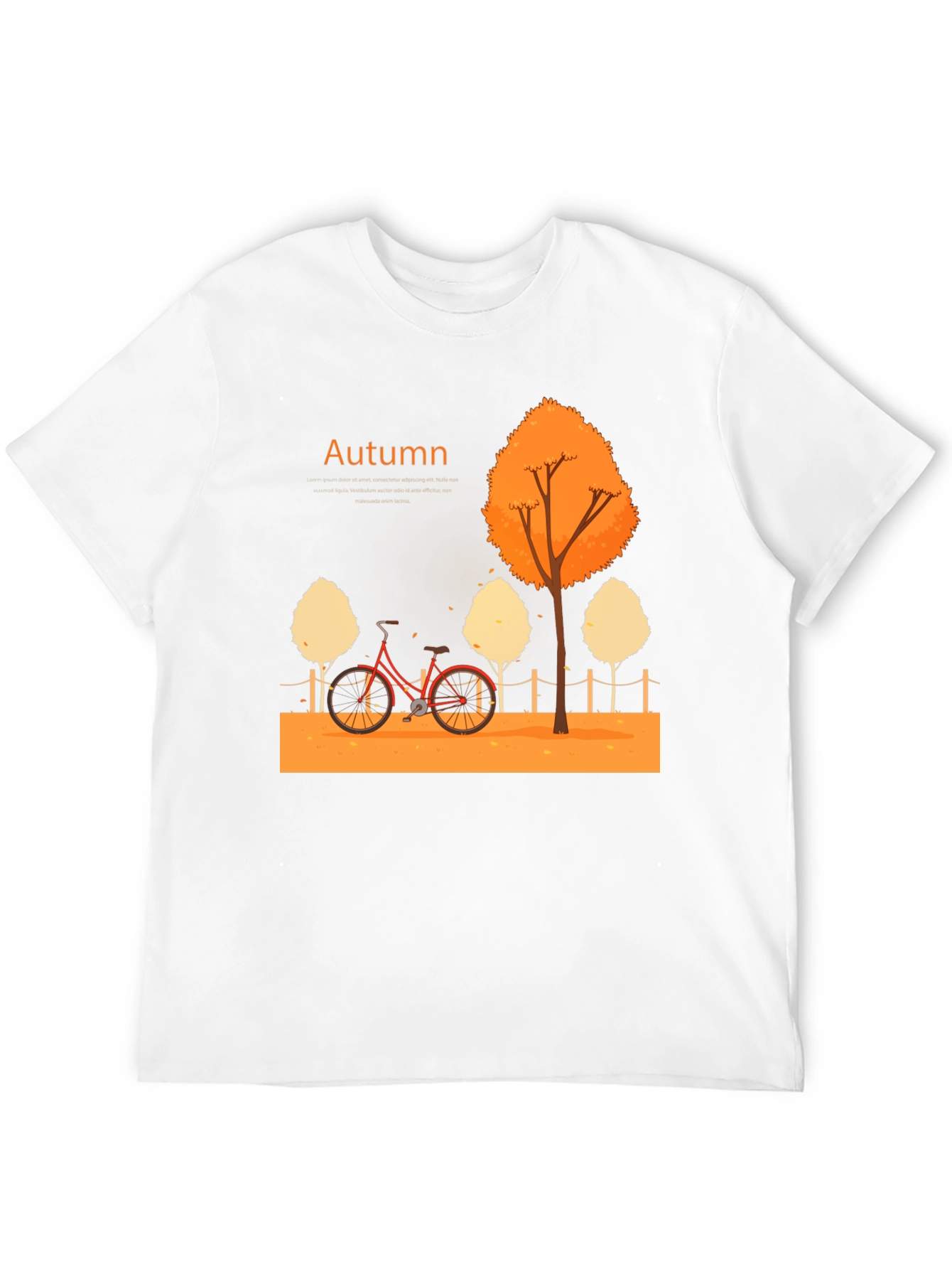 Autumn Bicycle T-Shirt - Nature Inspired Design