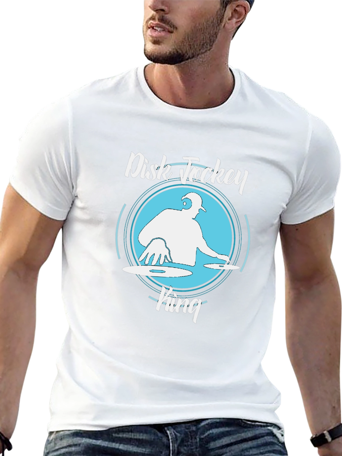 Disk Jockey King Graphic T-Shirt