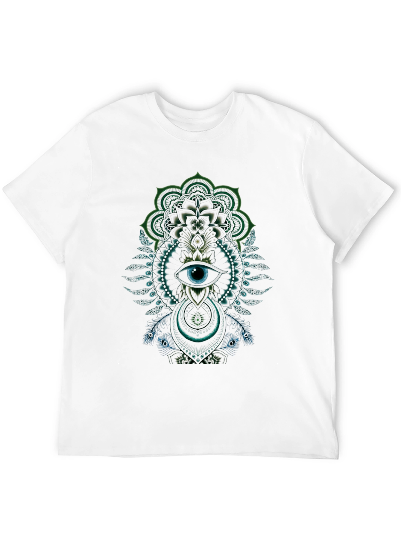 Mystic Eye Mandala Graphic Black T-Shirt