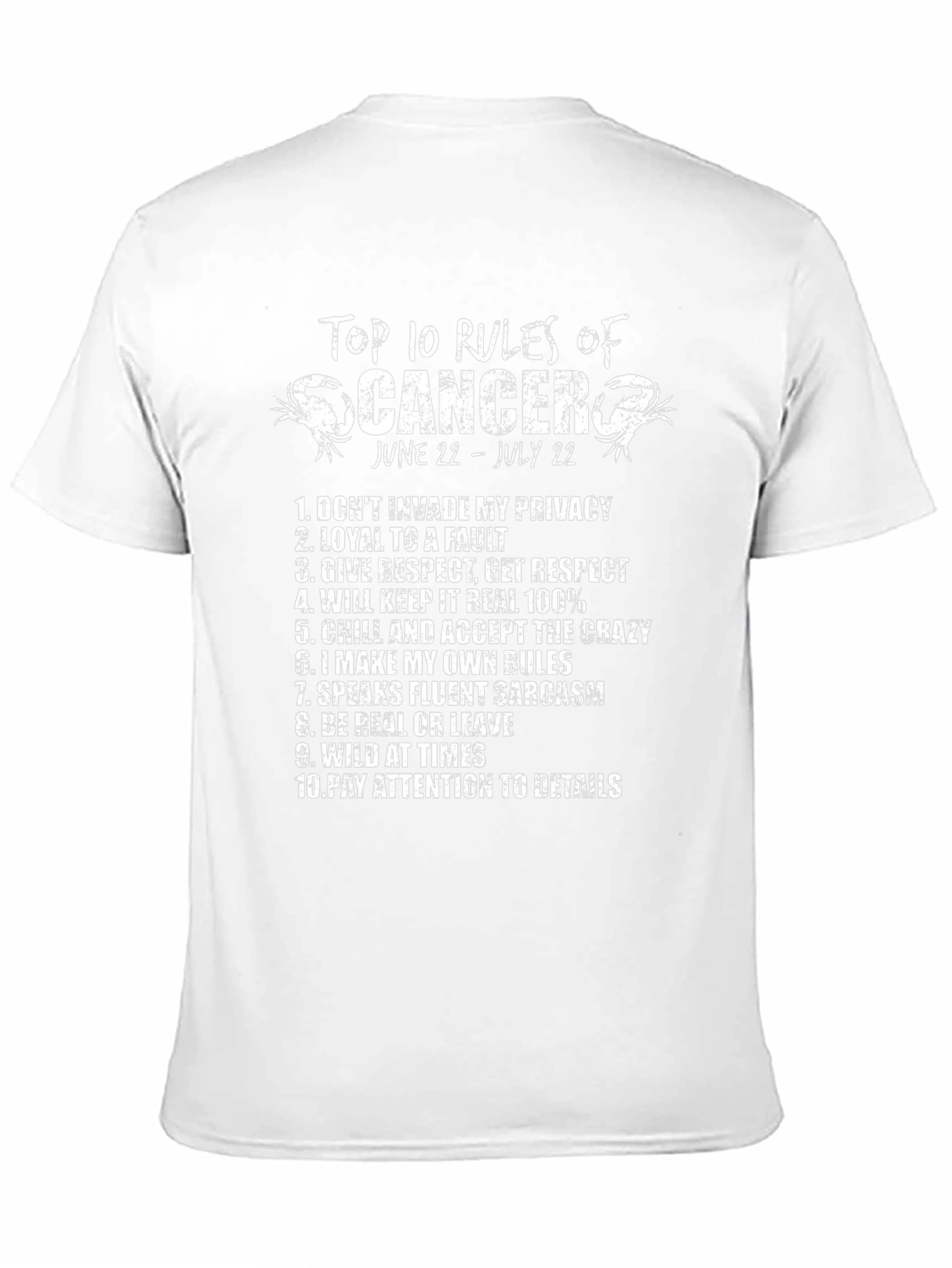 Cancer Zodiac T-Shirt: Top 10 Rules