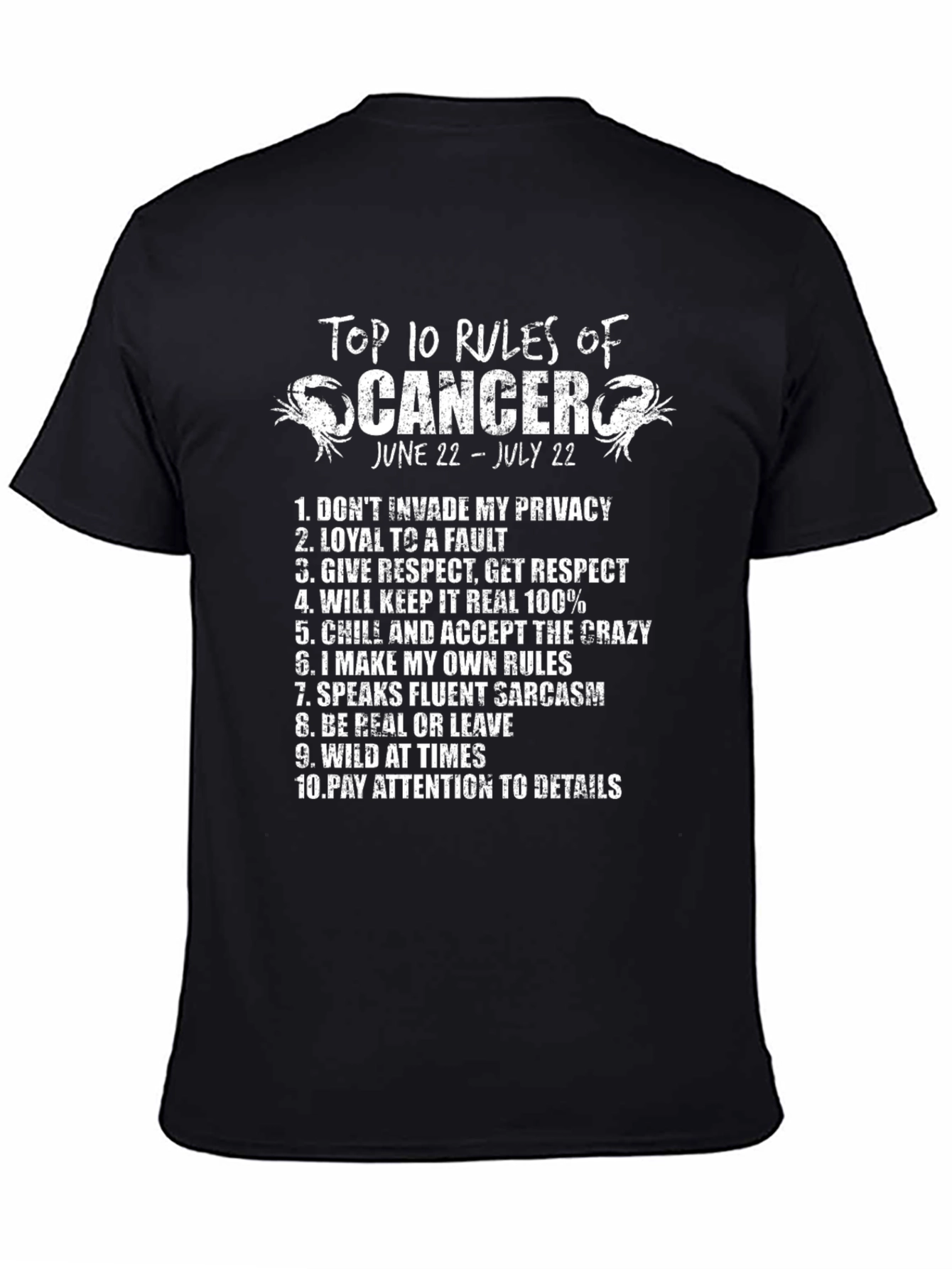 Cancer Zodiac T-Shirt: Top 10 Rules