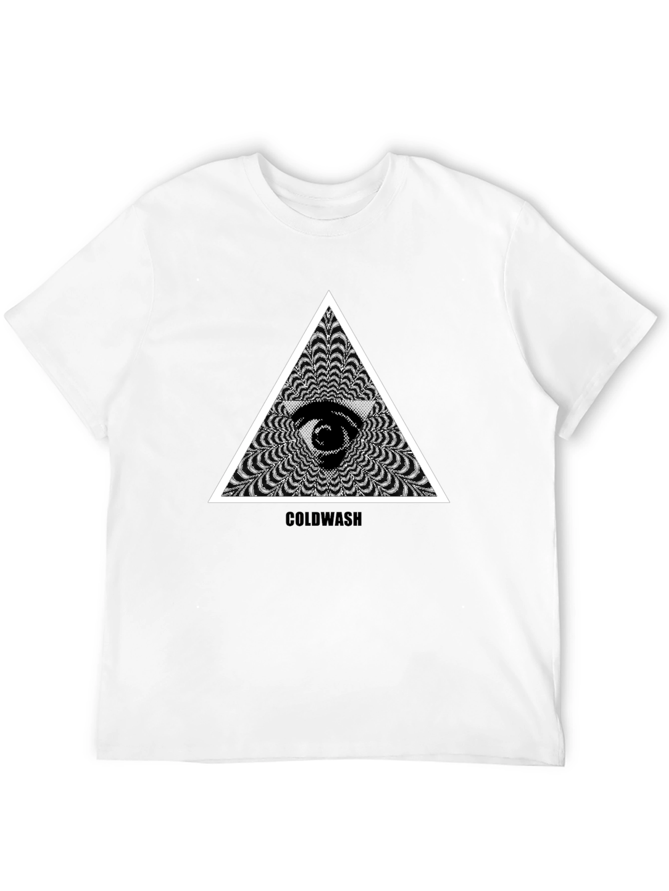 Mystic Eye Triangle Graphic Black T-Shirt