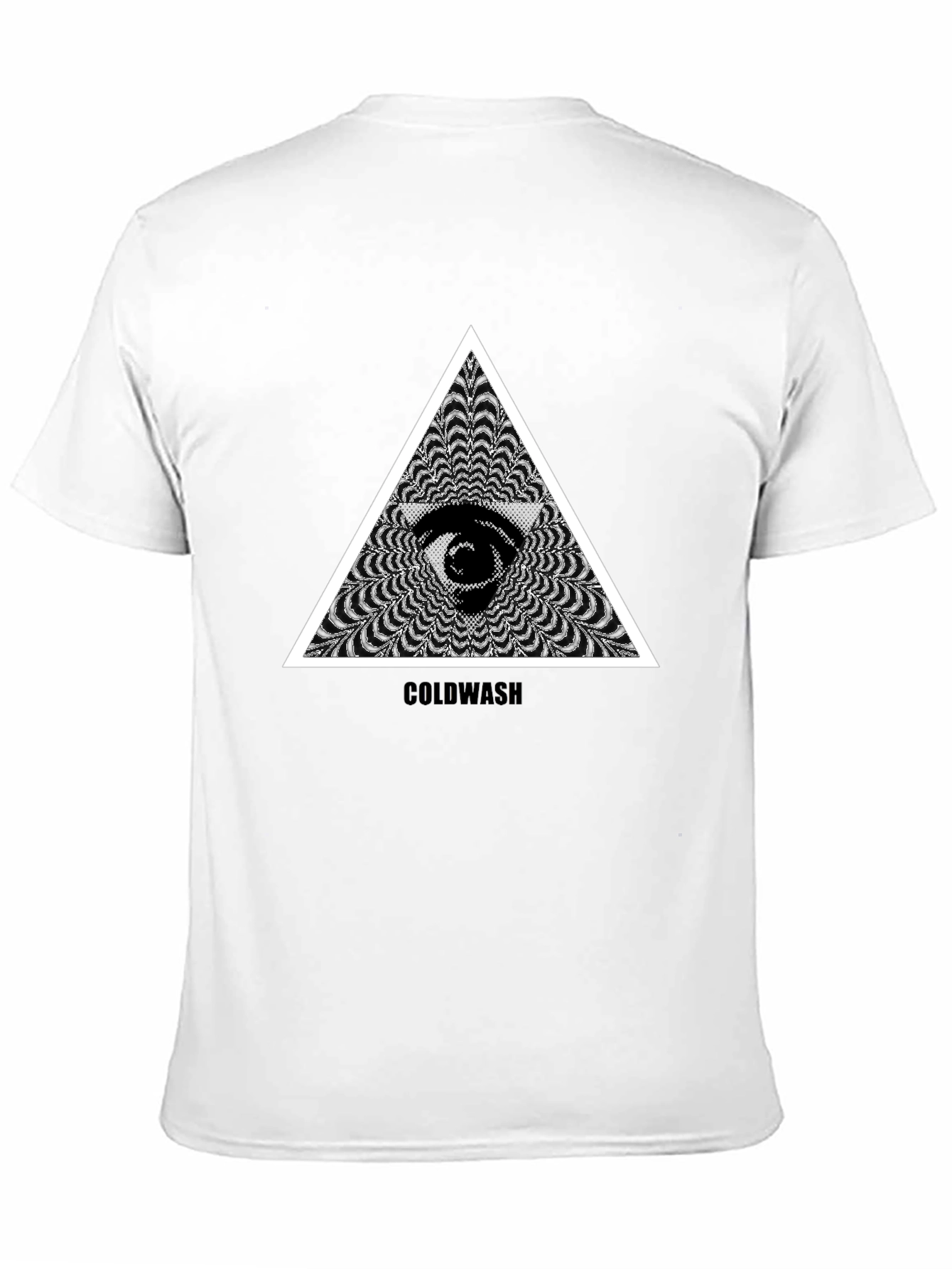 Mystic Eye Triangle Graphic Black T-Shirt