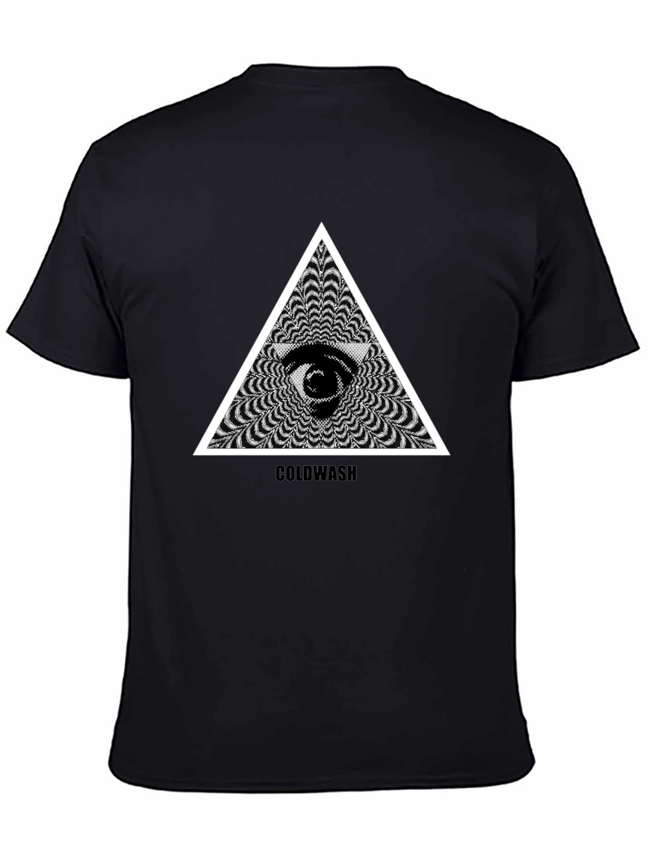 Mystic Eye Triangle Graphic Black T-Shirt