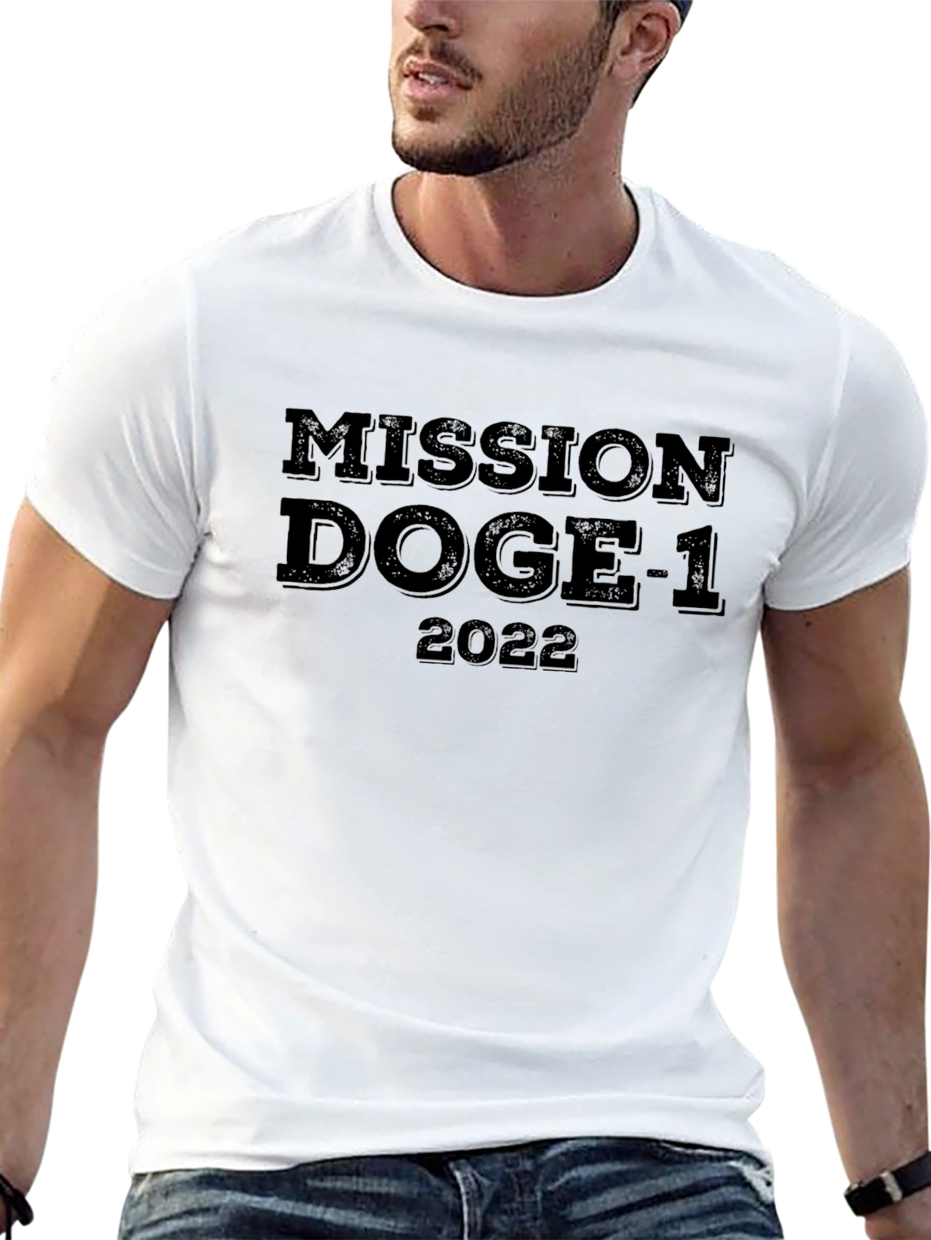 Mission Doge-1 2022 Black T-Shirt