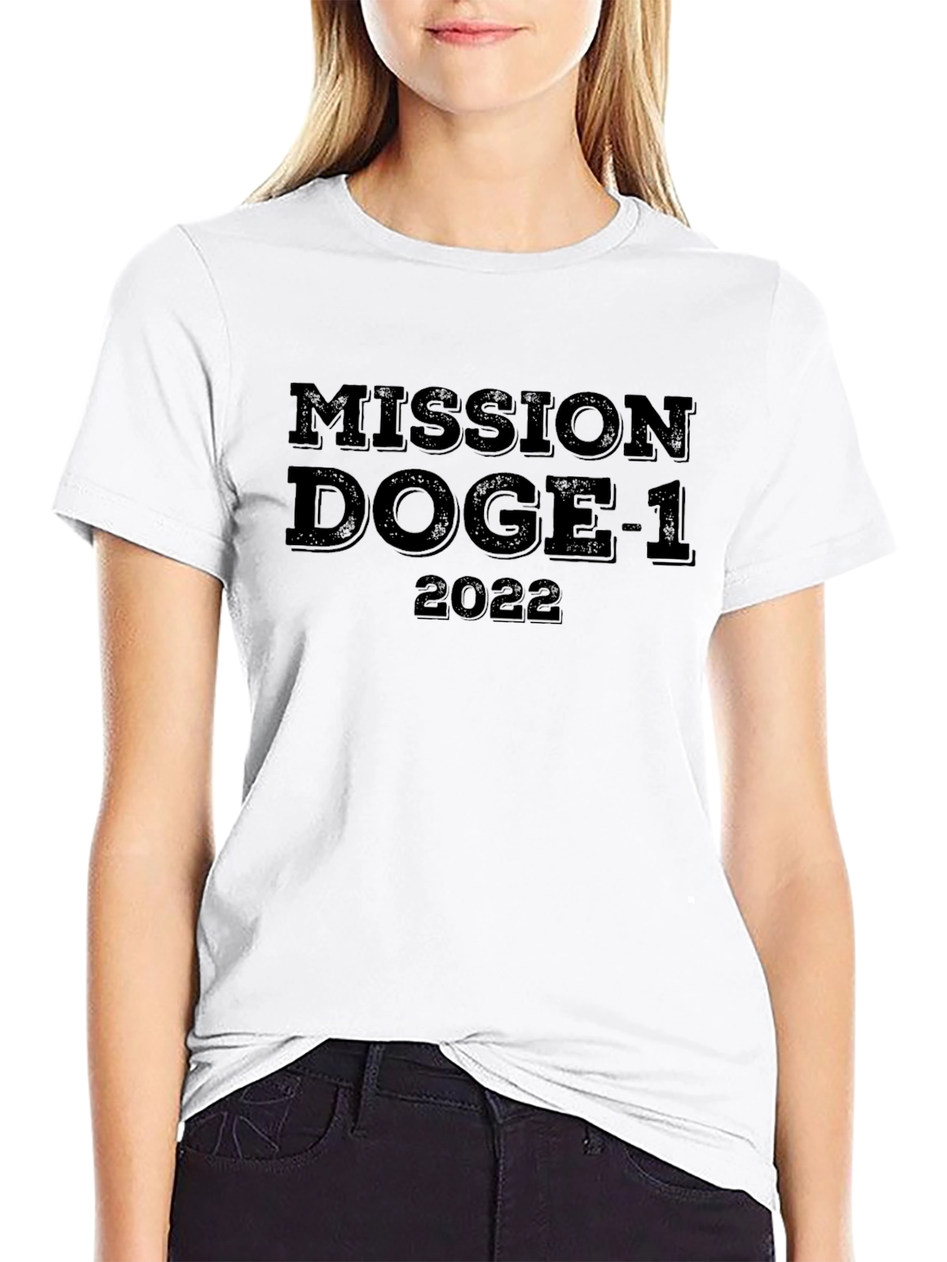 Mission Doge-1 2022 Black T-Shirt