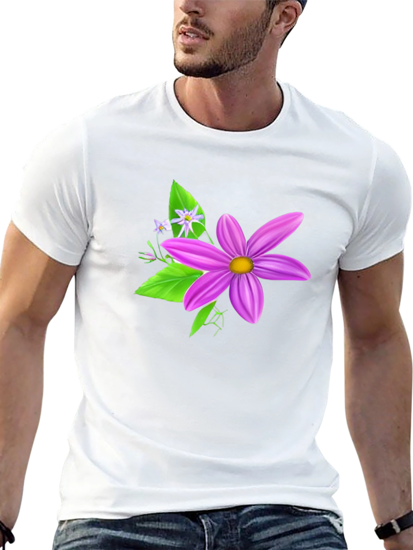 Floral Graphic Tee - Stylish & Comfortable