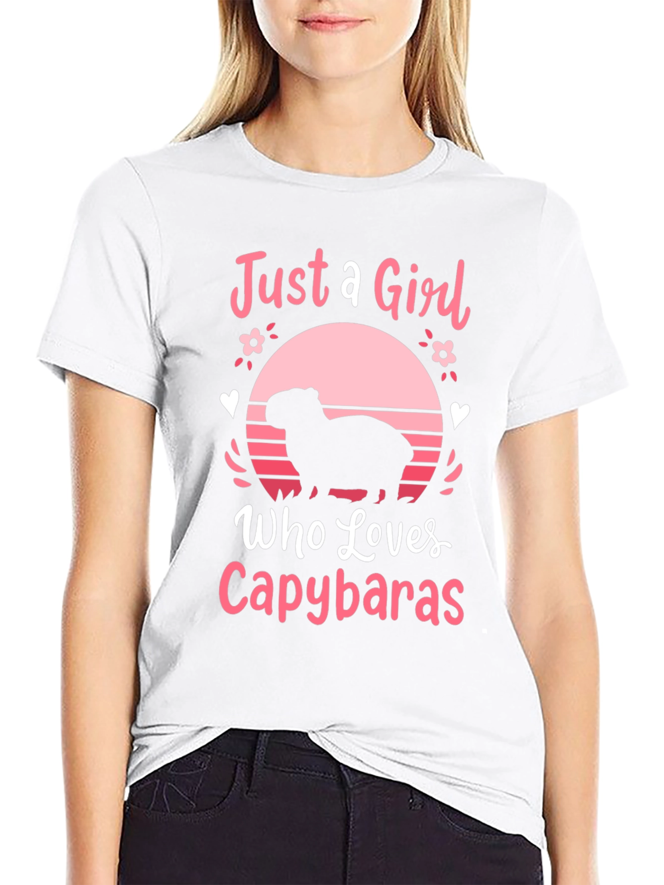 Just a Girl Who Loves Capybaras T-Shirt