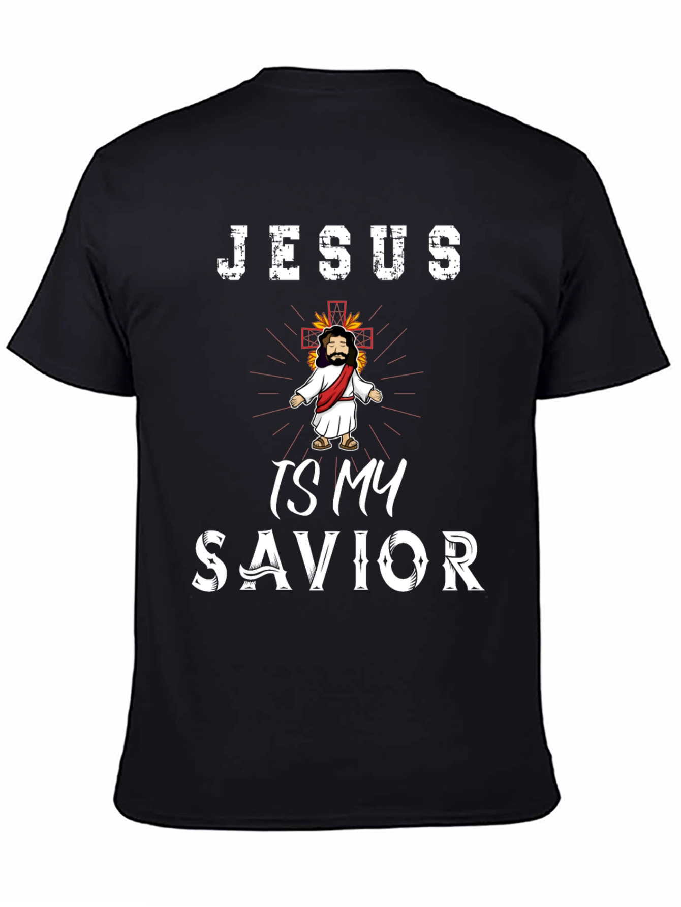 Jesus is My Savior Black T-Shirt