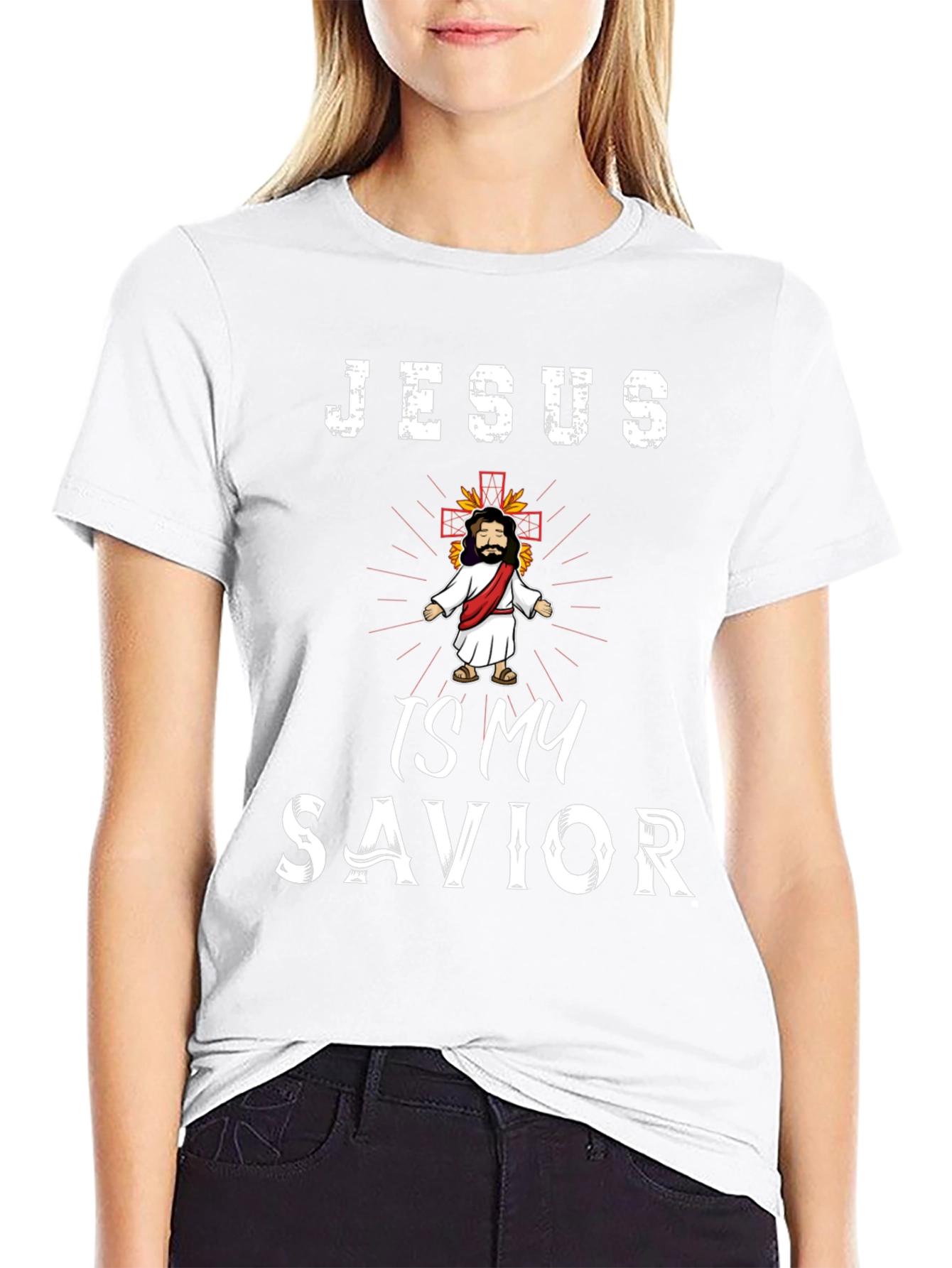 Jesus is My Savior Black T-Shirt