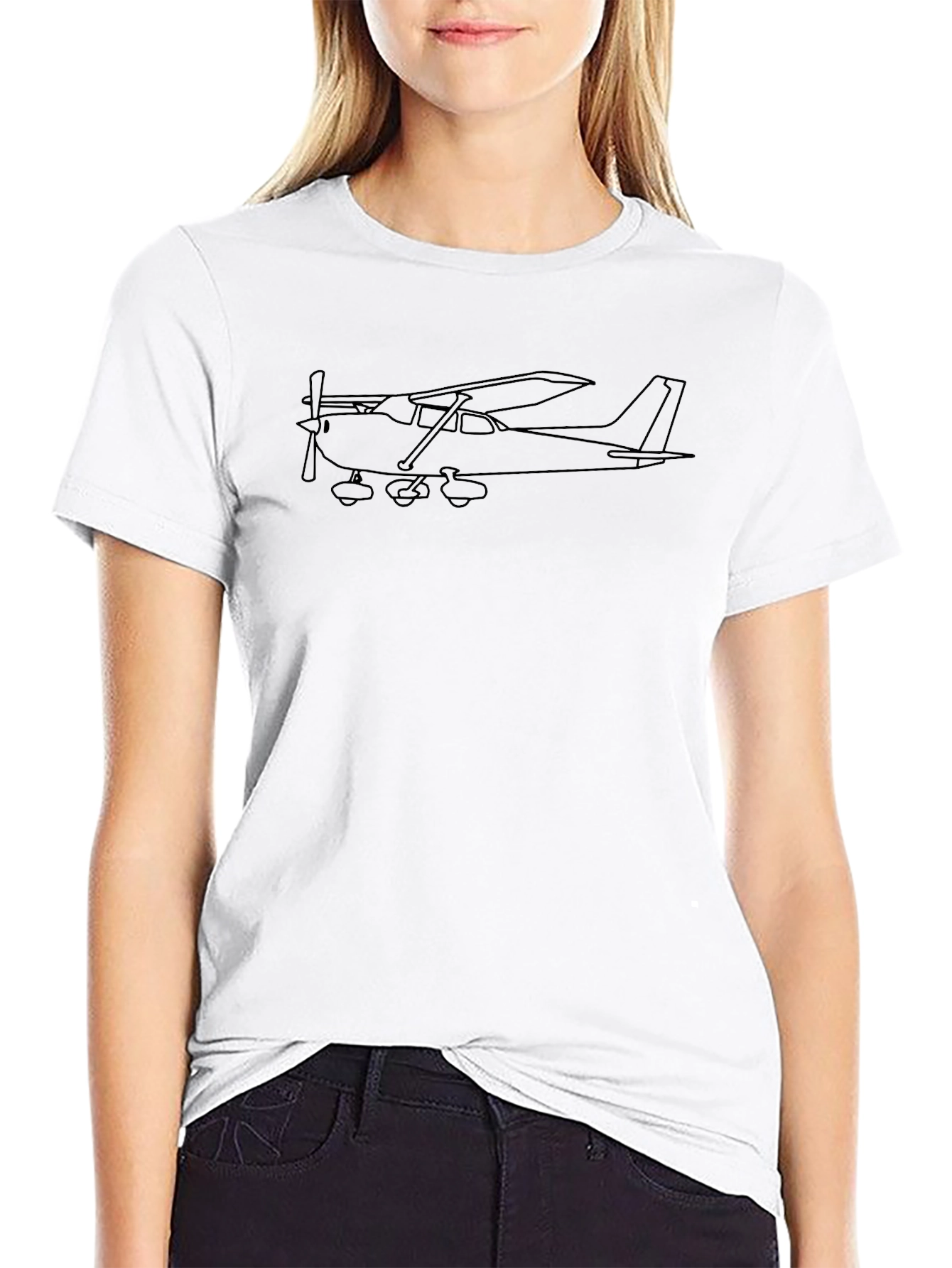 Airplane Graphic T-Shirt - Casual Comfort