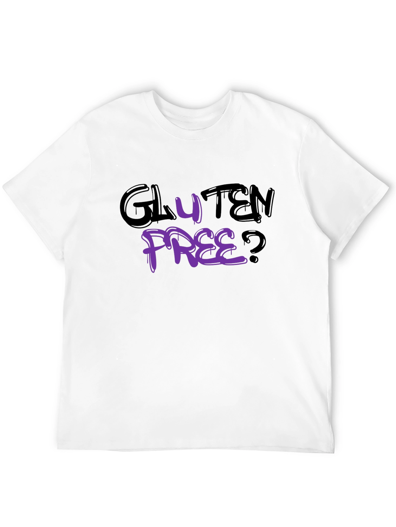Gluten Free? Graphic Black T-Shirt